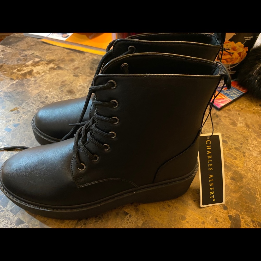 Charles Albert combat style boots